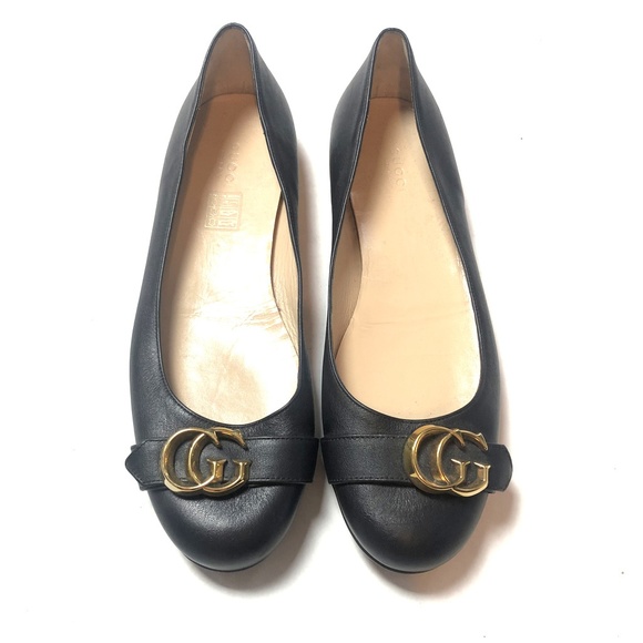 Gucci Shoes - Gucci Women's 38.5 Black Miro Soft Ballerina Flats